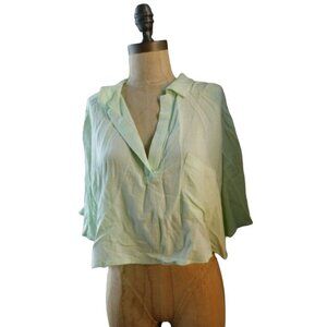 Hyfve Hyfve Hyfve Size M Medium  Cropped Oversized Blouse Top NWT